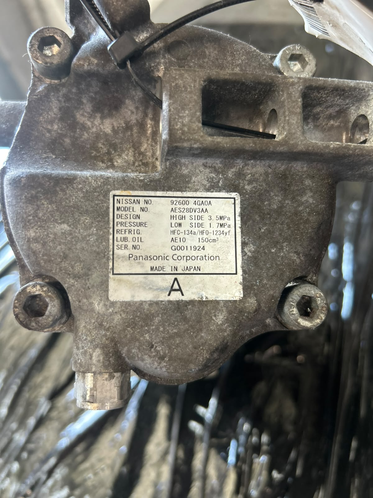 COMPRESOR CLIMA INFINITI Q50 - 3.5HYBRID - AN 2014 - COD OEM : 926004GA0A - imagine 5