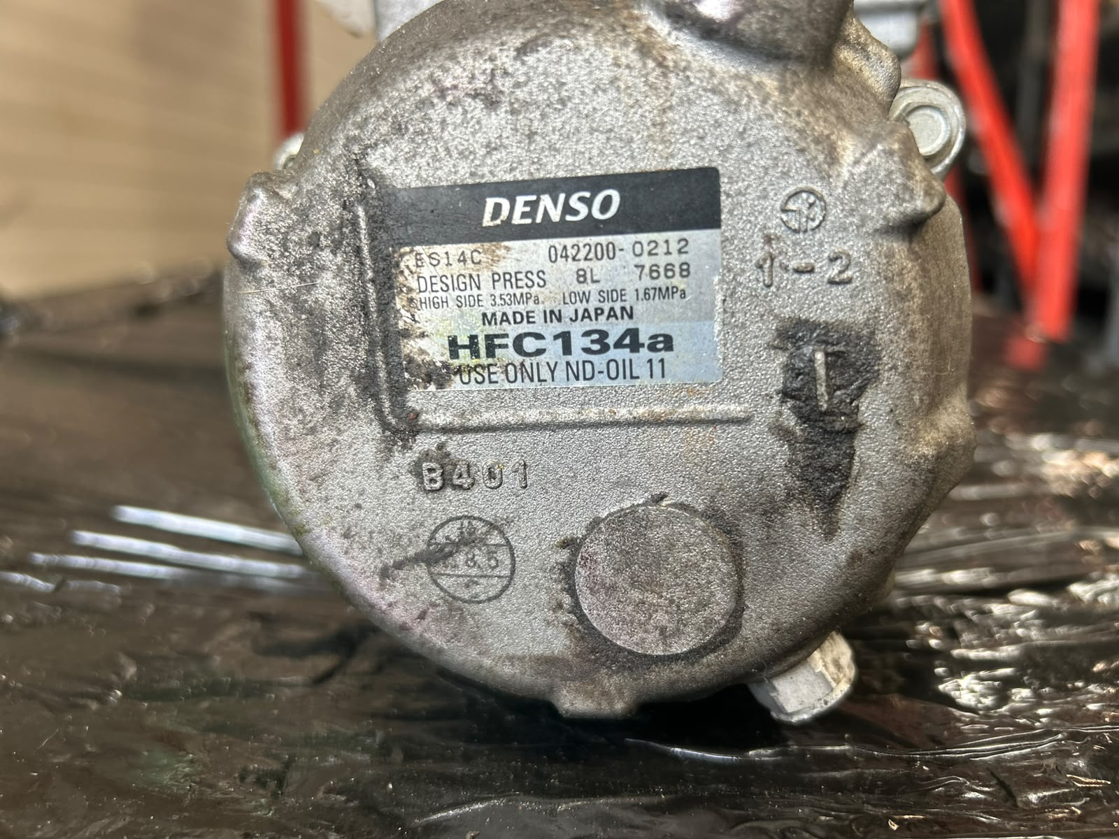 COMPRESOR CLIMA TOYOTA PRIUS 1.8BENZINA - AN 2010 - COD OEM : 042200-0212 - imagine 6