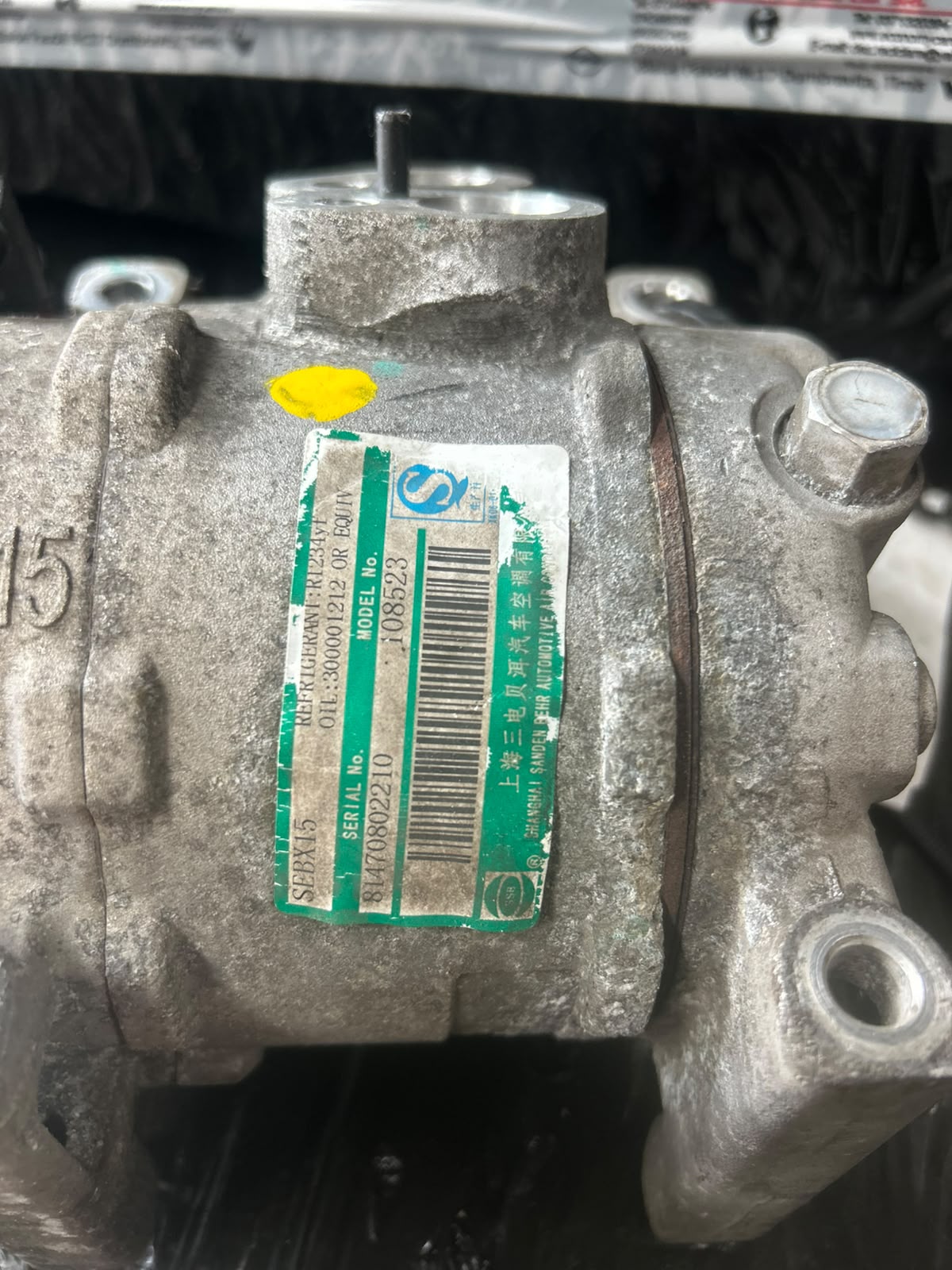 Compresor Clima MG MG3 - An 2016 - Cod OEM : 81470802210 / 108523 - imagine 3