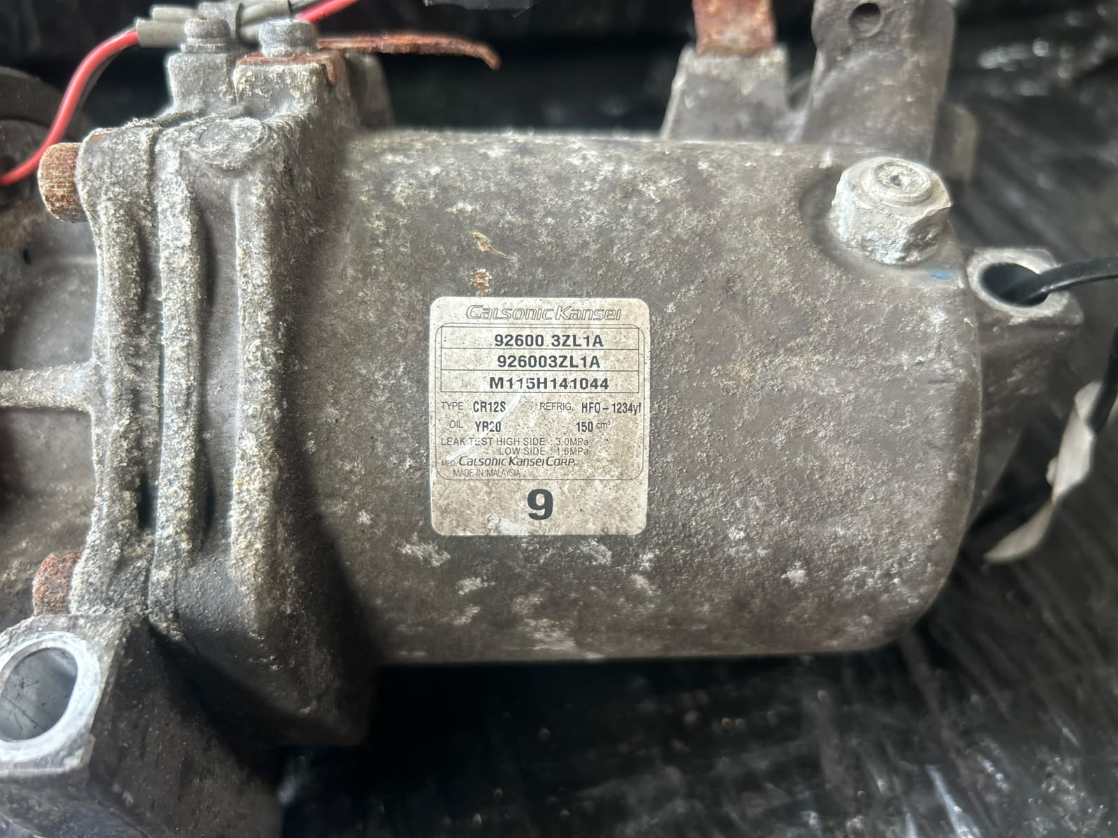 Compresor Clima Nissan Pulsar - An 2016 - Cod OEM : 926003ZL1A - imagine 3