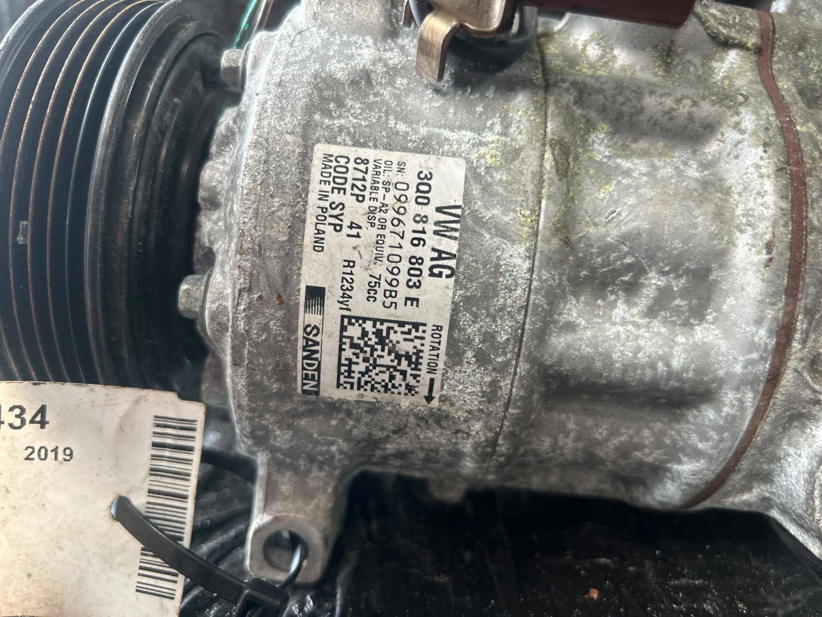Compresor Clima VW/Audi/Seat/Skoda - An 2019 - Cod OEM : 3Q0816803E - imagine 2