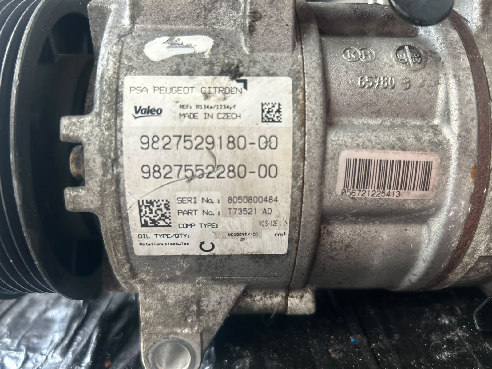 Compresor Clima Opel GrandLand X - An 2019 - Cod OEM : 9827529180 - imagine 2