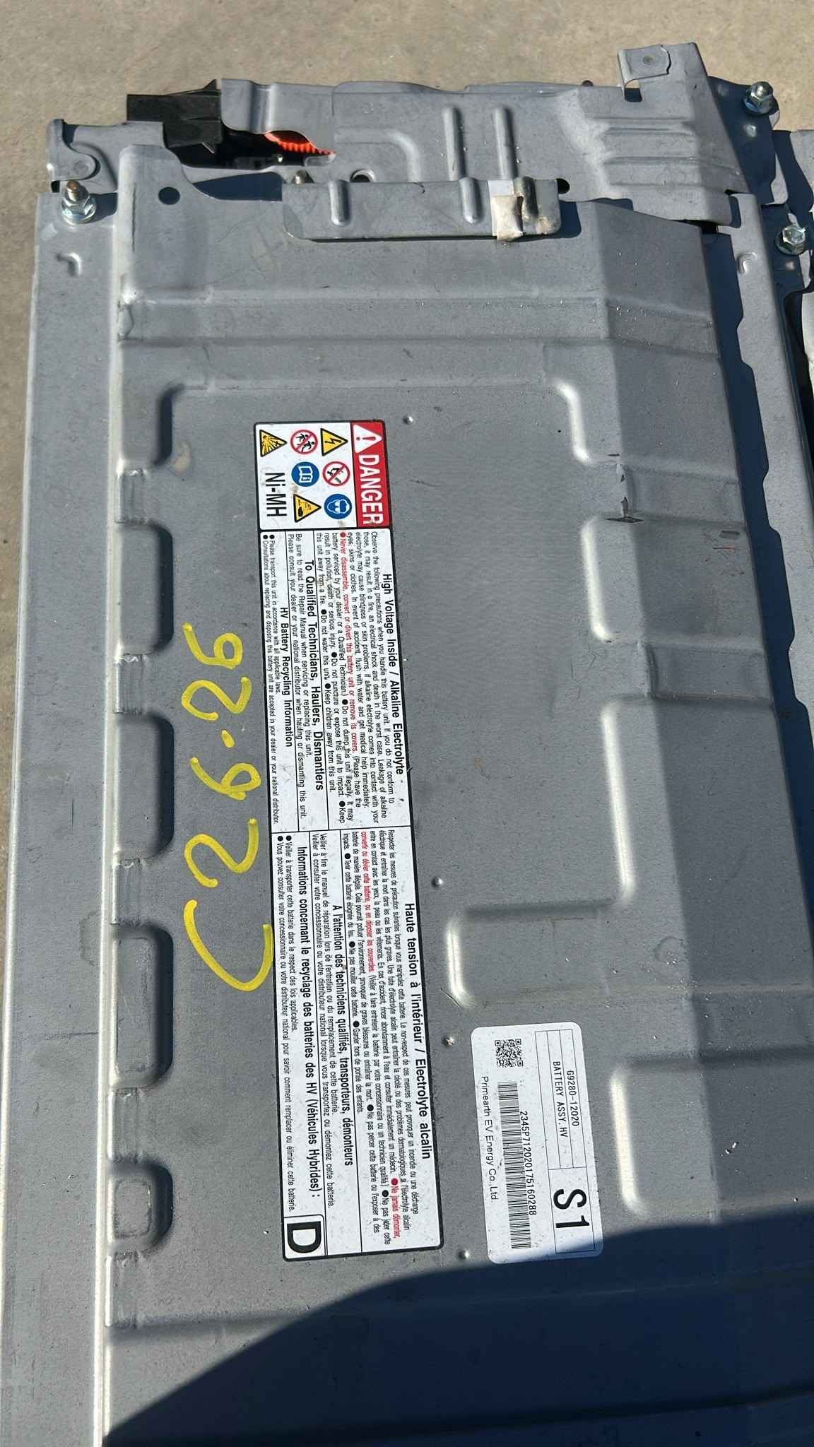 Baterie Hybrid Toyota Auris - AN 2012-2018 - COD : G928012020 - imagine 3